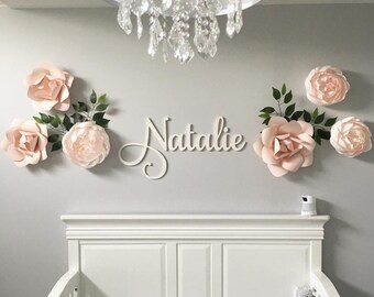 nursery name sign etsy