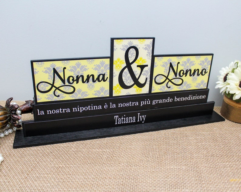Nonna and Nonno Christmas Gift Italian Grandparents Etsy