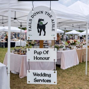 Letrero acrílico personalizado para vendedores, letrero de doble cara para puestos de mercado, logotipos para ferias de artesanía, eventos al aire libre y ferias comerciales.