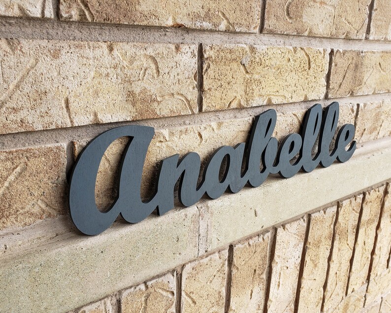 Nursery Name Sign Large Wooden Letters Nursery Decor Etsy