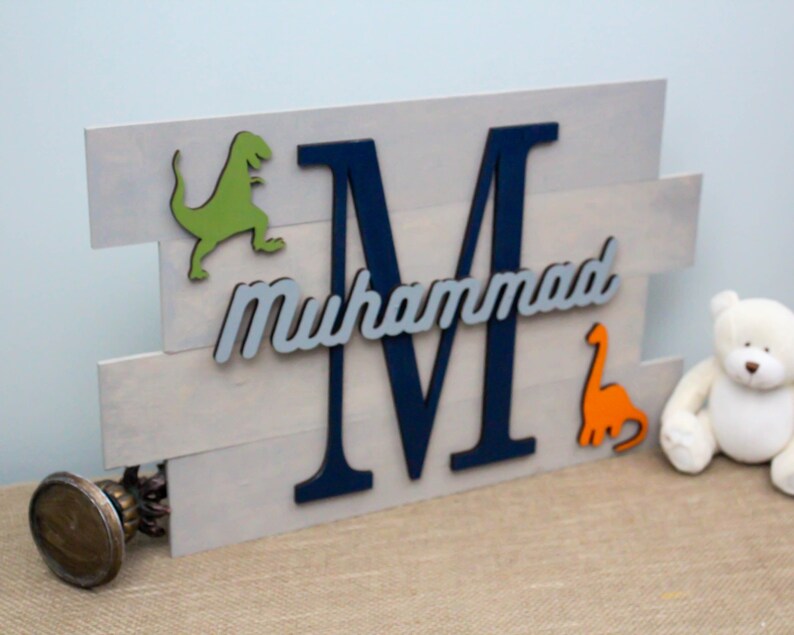 Dinosaur Decor Dinosaur Wall Art Kids Name Sign Dinosaur Etsy Canada
