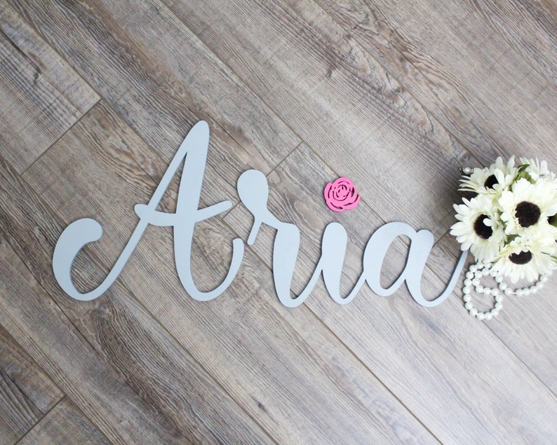 Custom Laser Cut Name Sign Large Wooden Letters Nursery Name Etsy