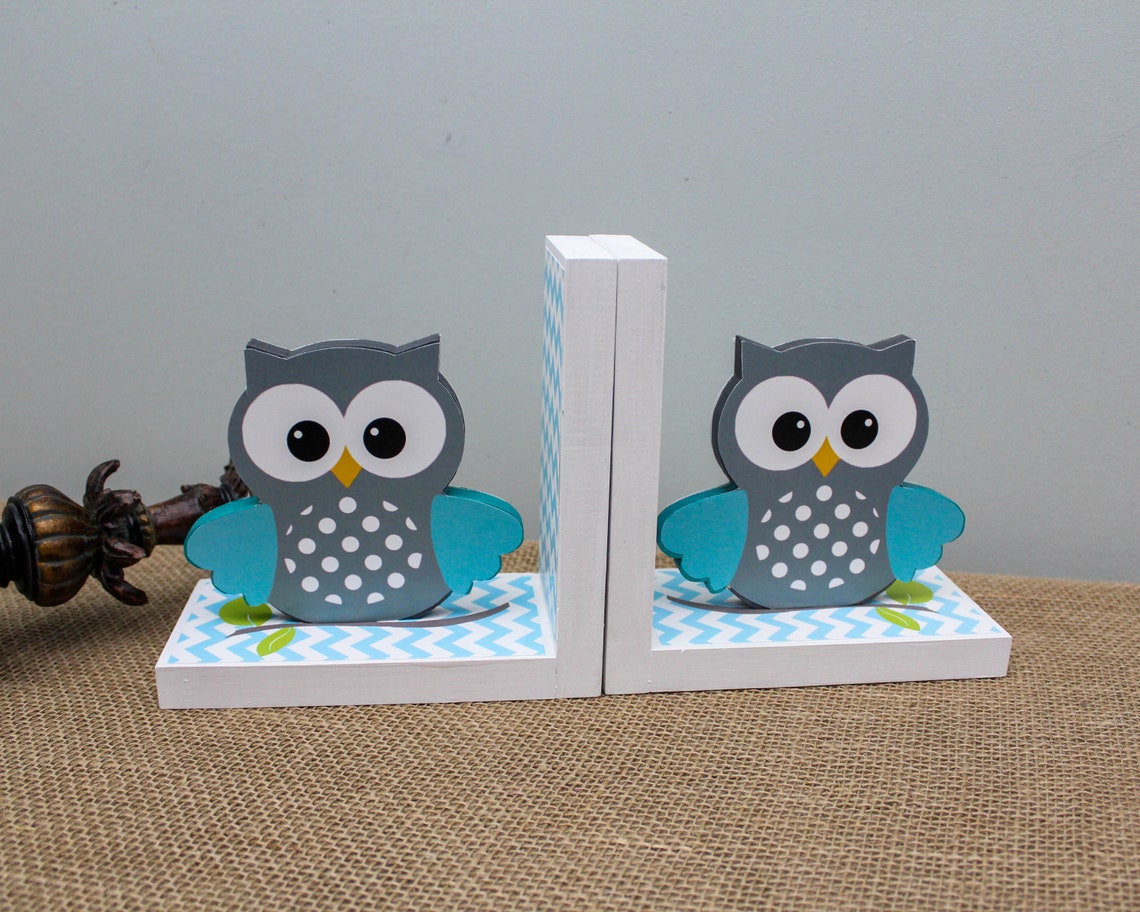 Baby Owl Bookends Owl Nursery Decor Baby Shower Gift Etsy Canada