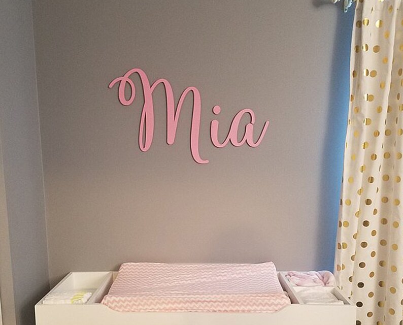 Nursery Wall Hanging Nursery Name Sign Nursery Wall Decor Etsy