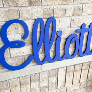 Baby Name Sign Cut Out, Personalized Nursery Decor, Wooden Letter Name, Above The Crib Sign, Large Custom Name Sign, Large Baby Name Sign
