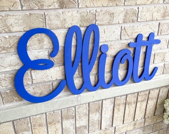 Baby Name Sign Cut Out, Personalized Nursery Decor, Wooden Letter Name, Above The Crib Sign, Large Custom Name Sign, Large Baby Name Sign
