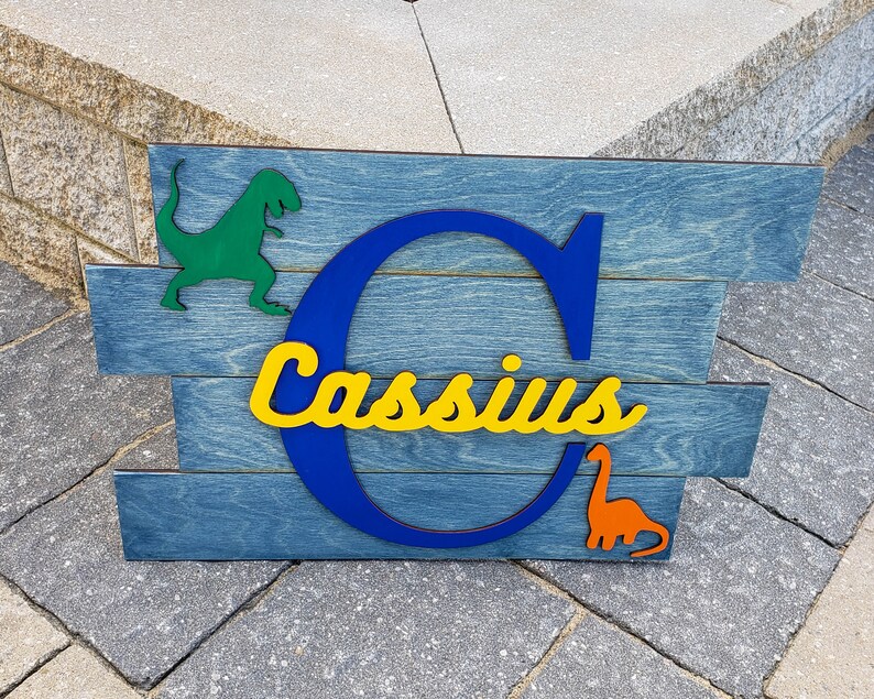Dinosaur Decor Dinosaur Wall Art Kids Name Sign Dinosaur Etsy Canada
