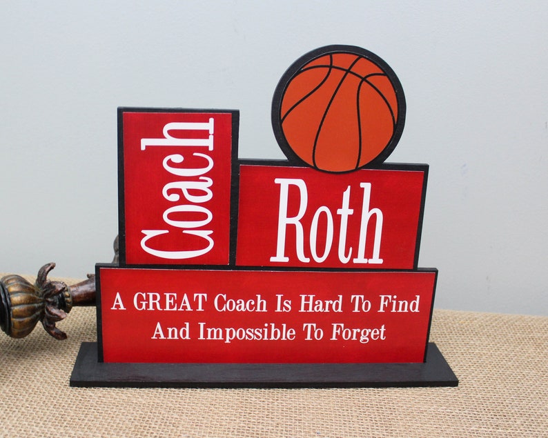 Basketball Coach Gift Baseball Coach Gift Basketball Etsy