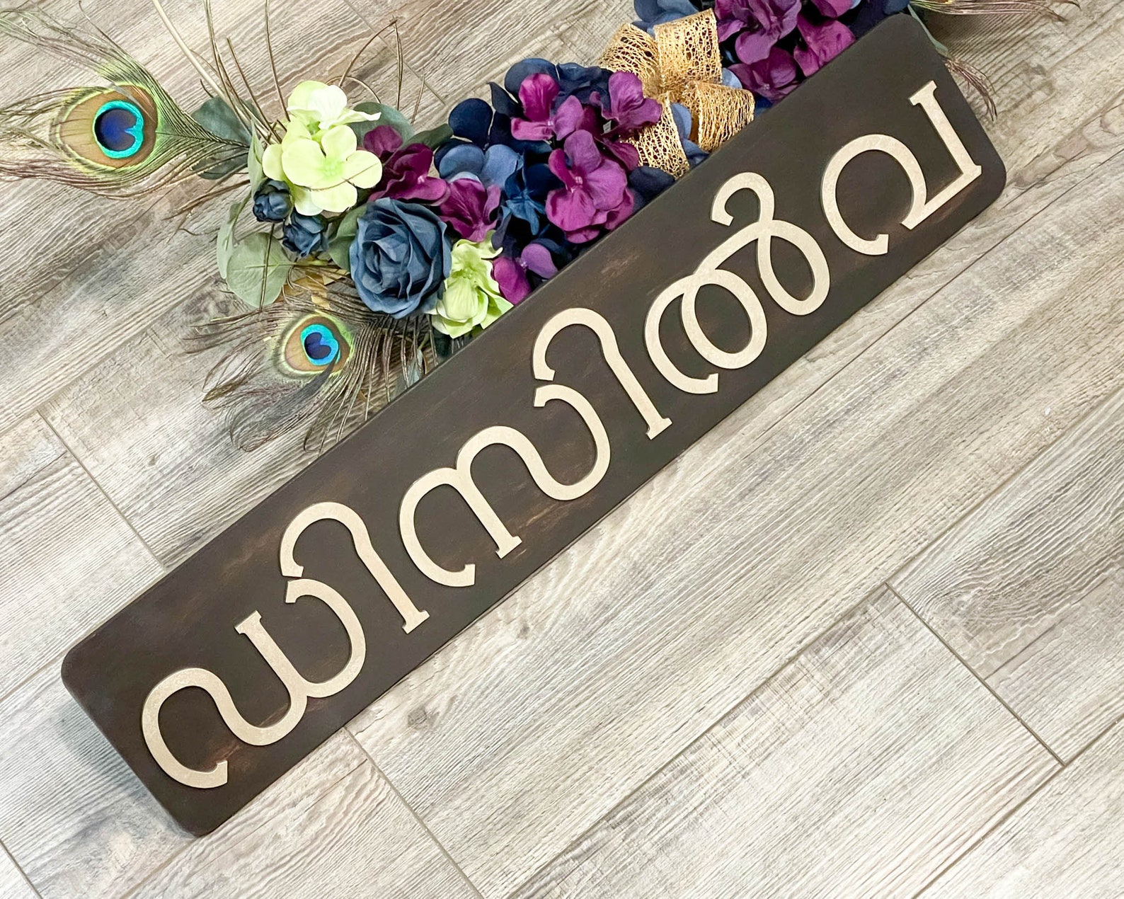 Custom Malayalam Family Name Sign South Asian Gifts Kerala Etsy