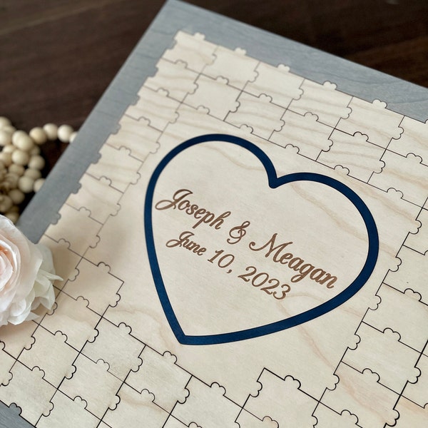 Puzzle Wedding Guestbook, Wedding Puzzle Guest Book, Alternative Guestbook, Unique Guestbook For Special Occasions, Jigsaw Puzzle Guestbook