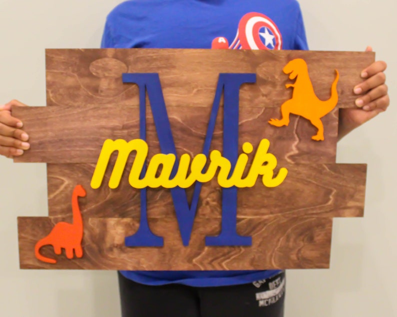 Dinosaur Decor Dinosaur Wall Art Kids Name Sign Dinosaur Etsy Canada