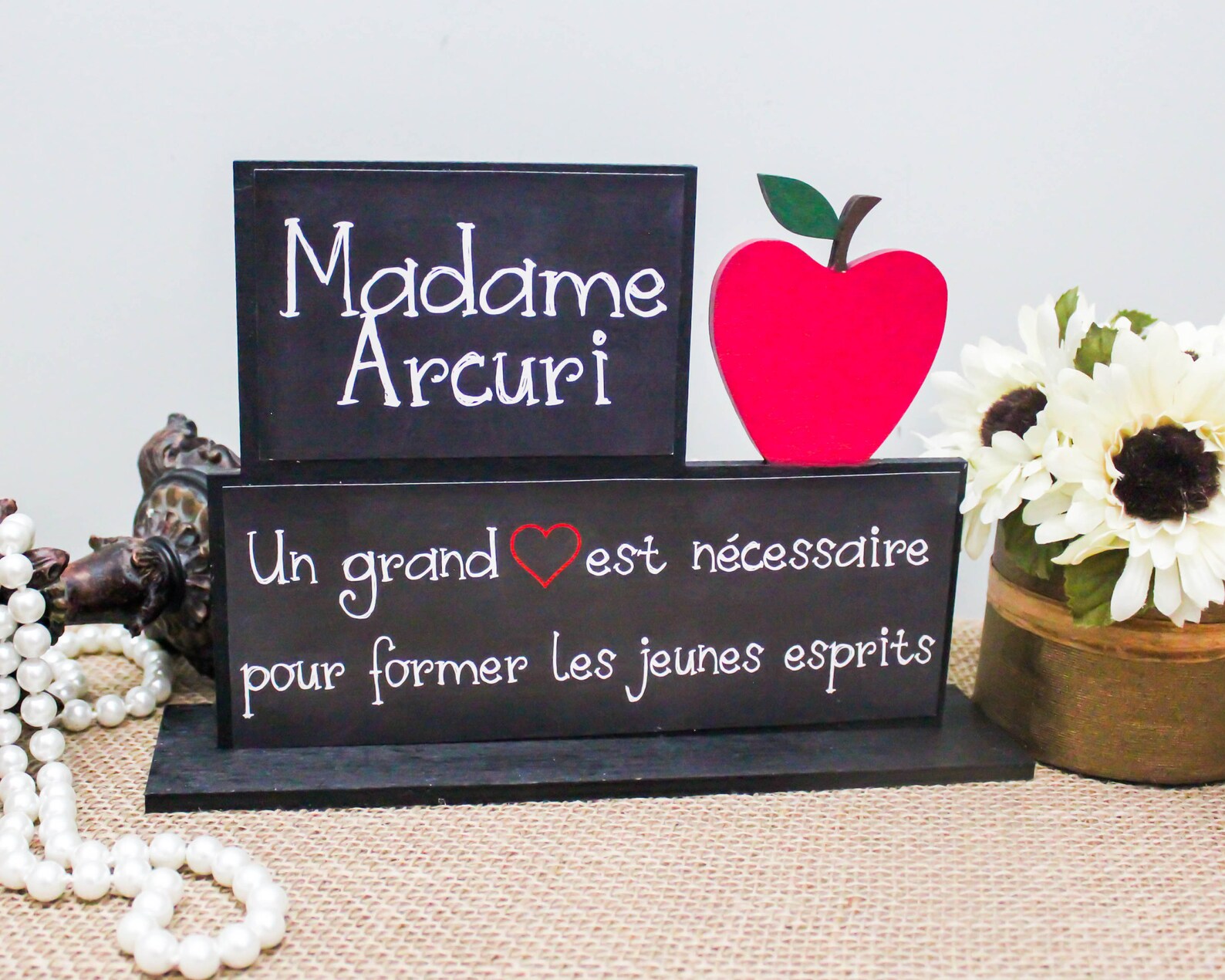 Personalized French Teacher Gifts Teacher Appreciation Gift Etsy