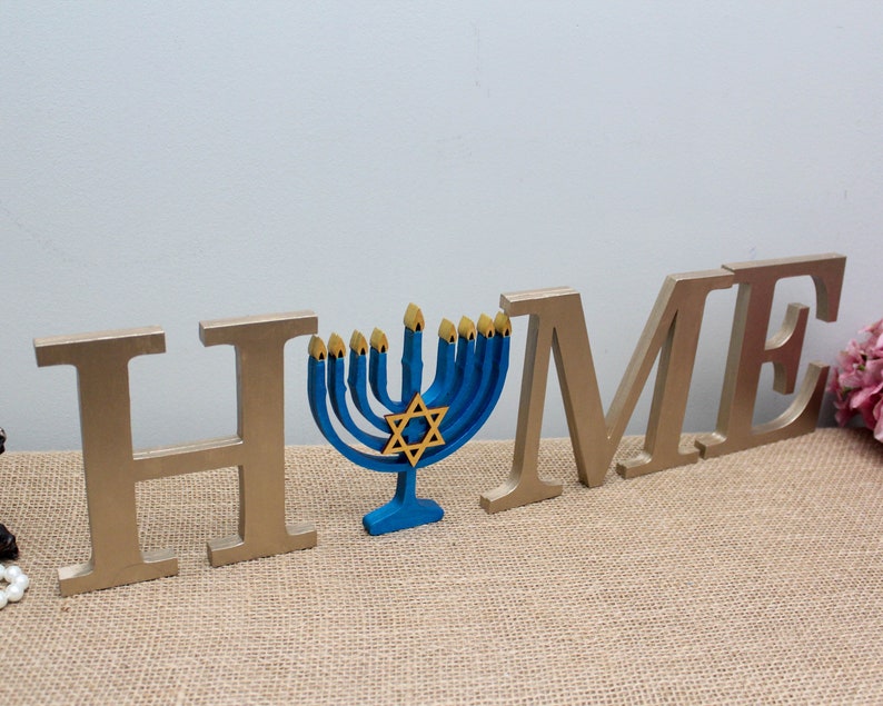 Hanukkah Decor Menorah Decoration Jewish Home Decor Gifts Etsy