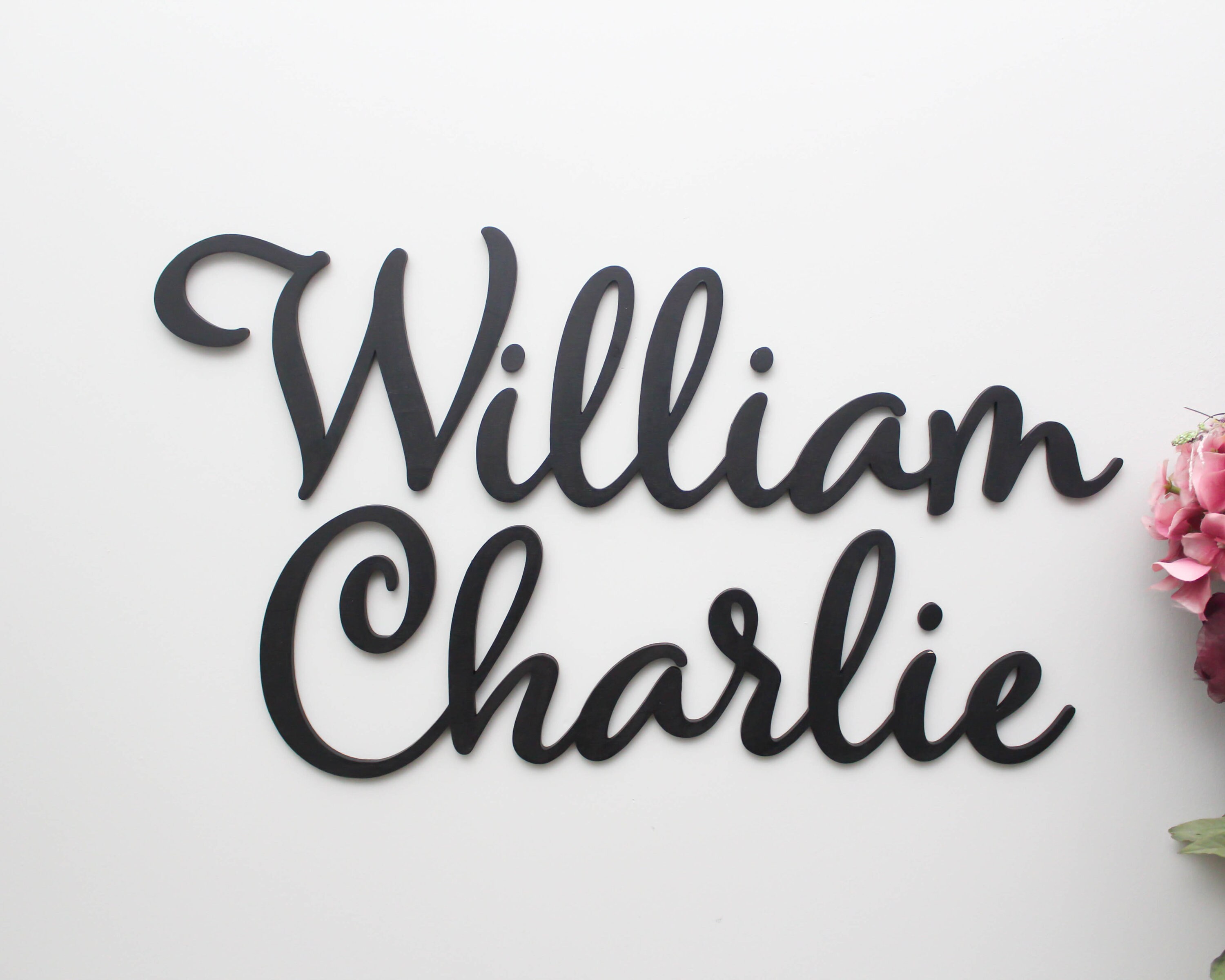 Personalized Wall Name Sign First and Middle Name Baby Etsy Canada