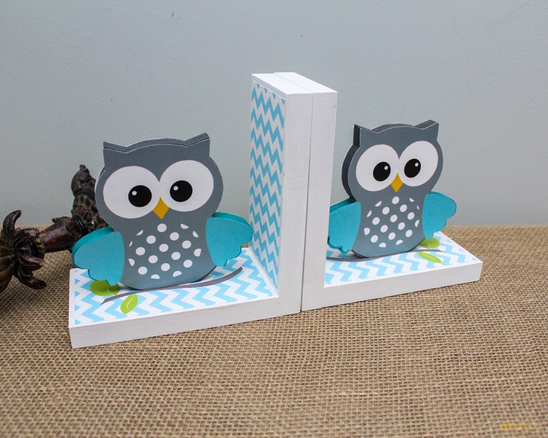 Baby Owl Bookends Owl Nursery Decor Baby Shower Gift Etsy Canada