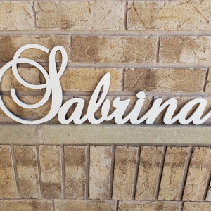 Custom Laser Cut Wood Name Sign: Nursery Decor
