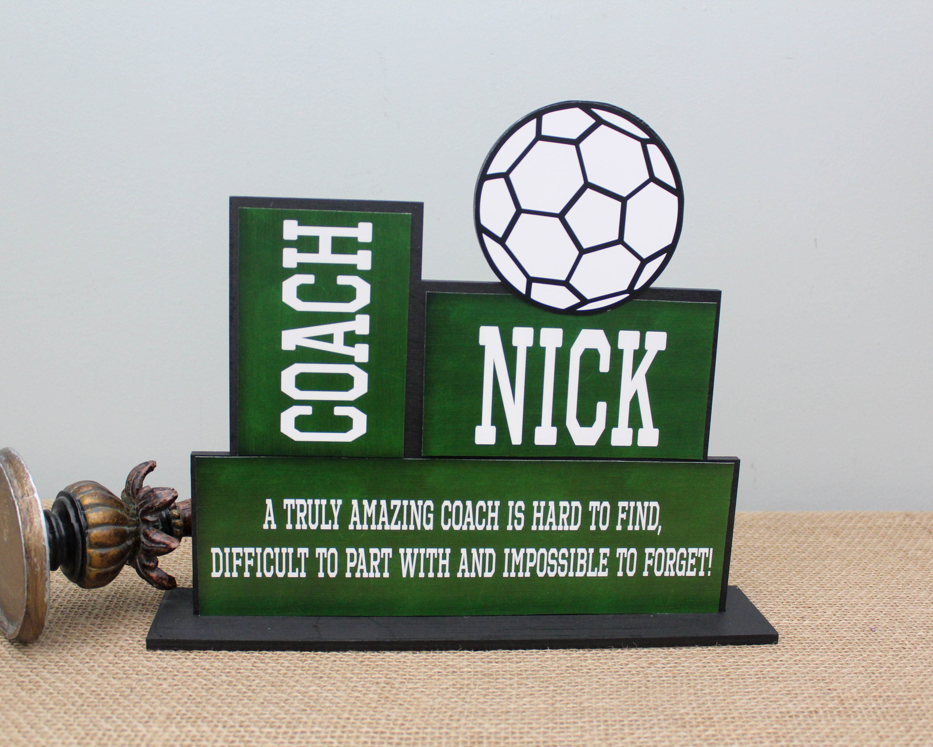 Soccer Coach Gift Soccer Banquet End Of Season Gift Soccer Etsy