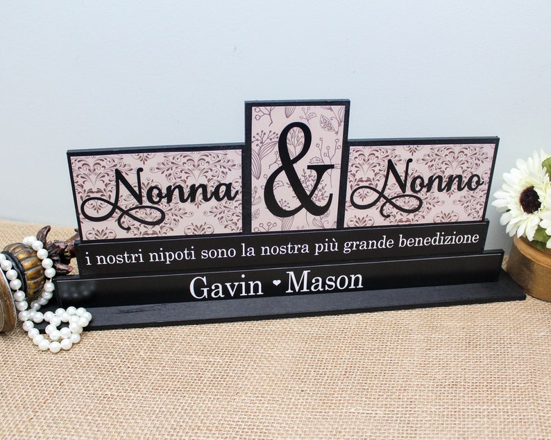 Nonna and Nonno Christmas Gift Italian Grandparents Etsy