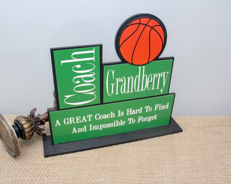 Basketball Coach Gift Baseball Coach Gift Basketball Etsy