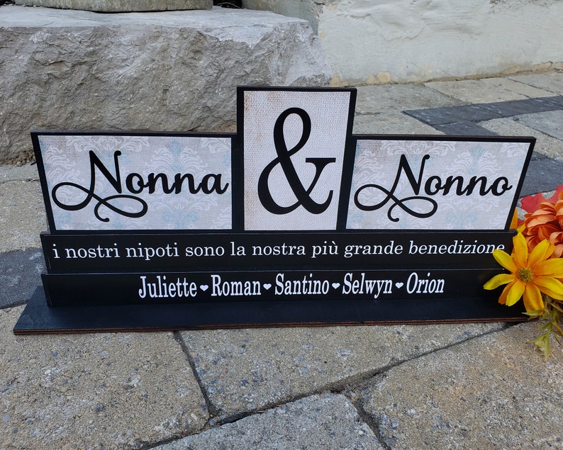 Nonna and Nonno Christmas Gift Italian Grandparents Etsy