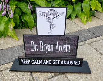 Chiropractor Gift, Chiropractic Gift, Chiropractor Graduation Gift, Keep Calm And Get Adjusted, Office Desk Accessories