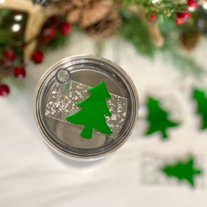 Christmas Tree Tumbler Topper: Stanley/YETI Lid Name Plate