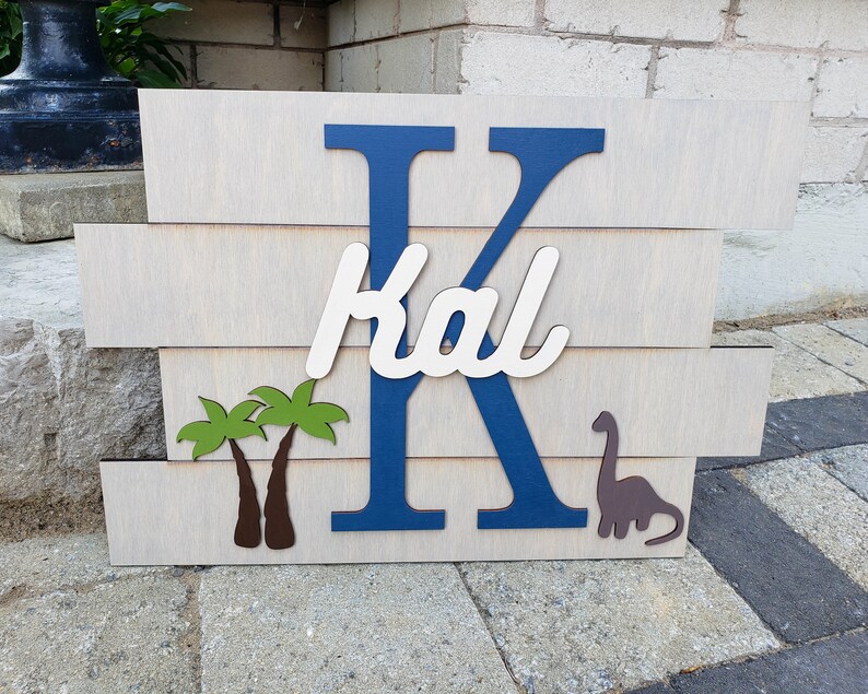 Dinosaur Decor Dinosaur Wall Art Kids Name Sign Dinosaur Etsy Canada