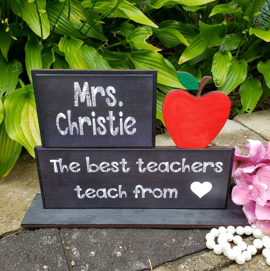End of Year Teacher Gifts Personalized, the Best Teachers Teach From ...