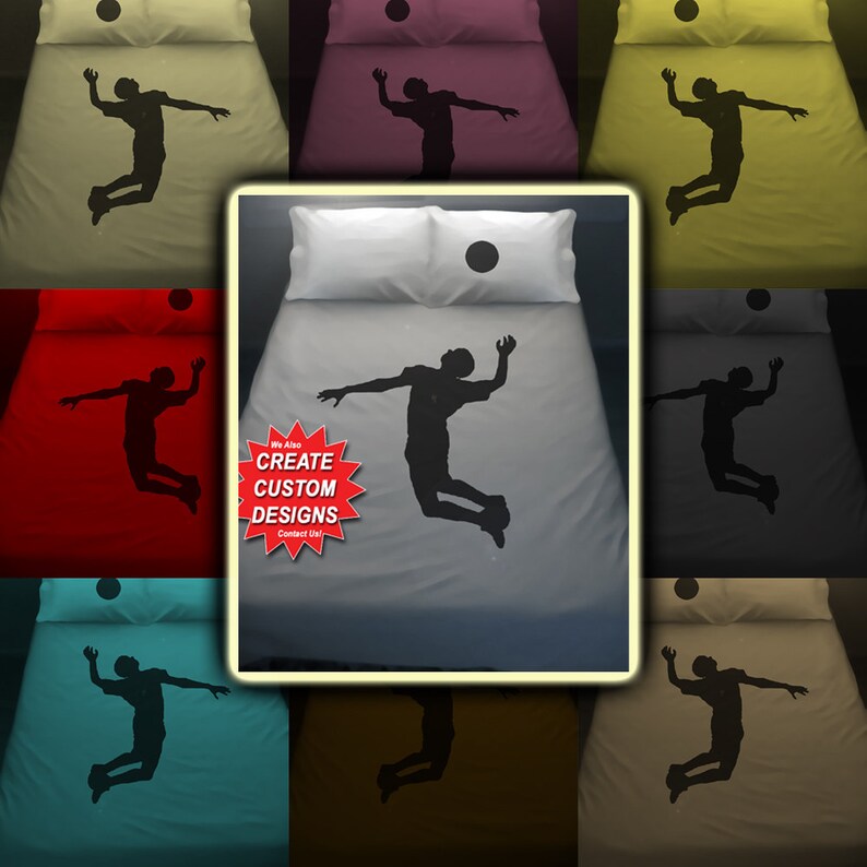 Sport Volleyball Bedding Duvet Cover Queen King Twin Size Etsy