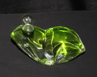 Fifth Avenue Crystal Frog, Figurine, Paperweight, Crystal Display, Art Glass