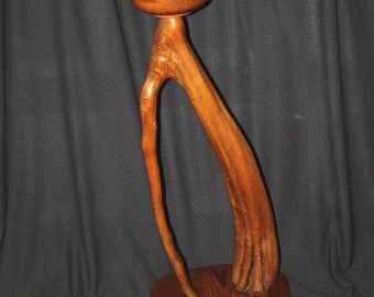 Cypress Knee Large Wood Sculpture, Candle holder, Serving Dish