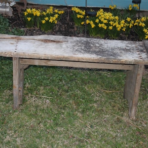 Rustic Handmade Wood Bench