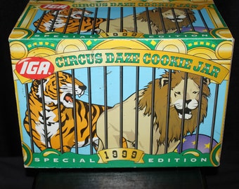 Circus Cookie Jar Etsy