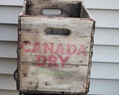 Canada Dry Soda Pop Crate , Rustic, Salvage