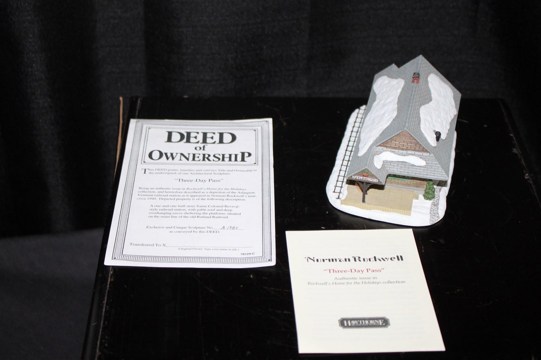 Three Day Pass Norman Rockwell Village Building 1992, Numbered