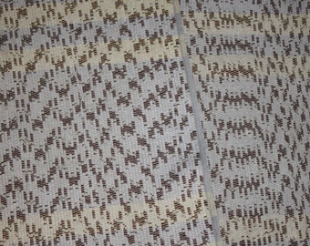Beige, Ivory Rag Rug, Runner, Braided Rug