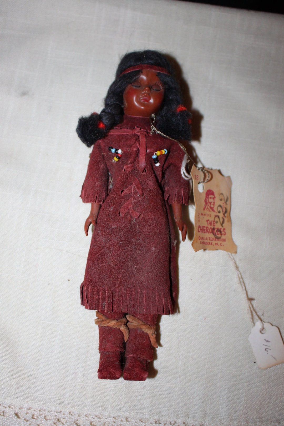 Vintage Native American Doll Made by the Cherokee People of Etsy