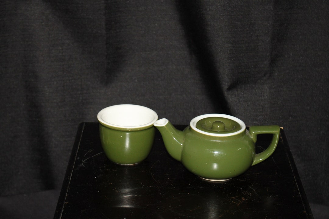 Single Serving Teapot and Cup Hall Ceramic Etsy