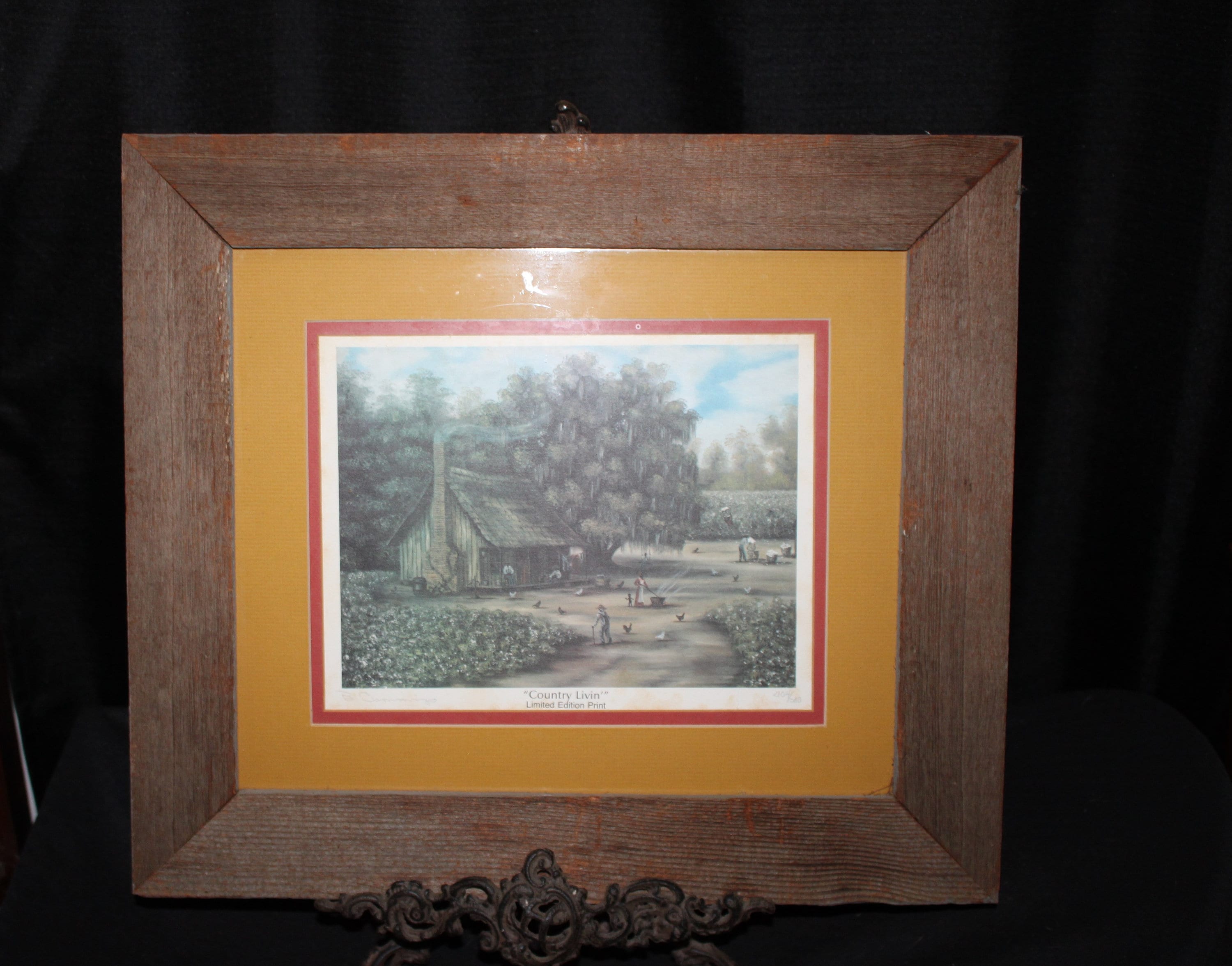 Beth Cummings Country Livin' Limited Signed Framed Print 19 X 17