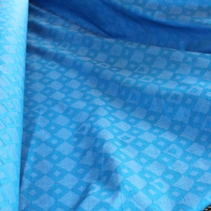 Gorgeous Royal Blue Korean Silk Vibrant Mid Century Modern Vintage