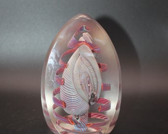 Henry Summa Art Glass Paperweight 1996 signed