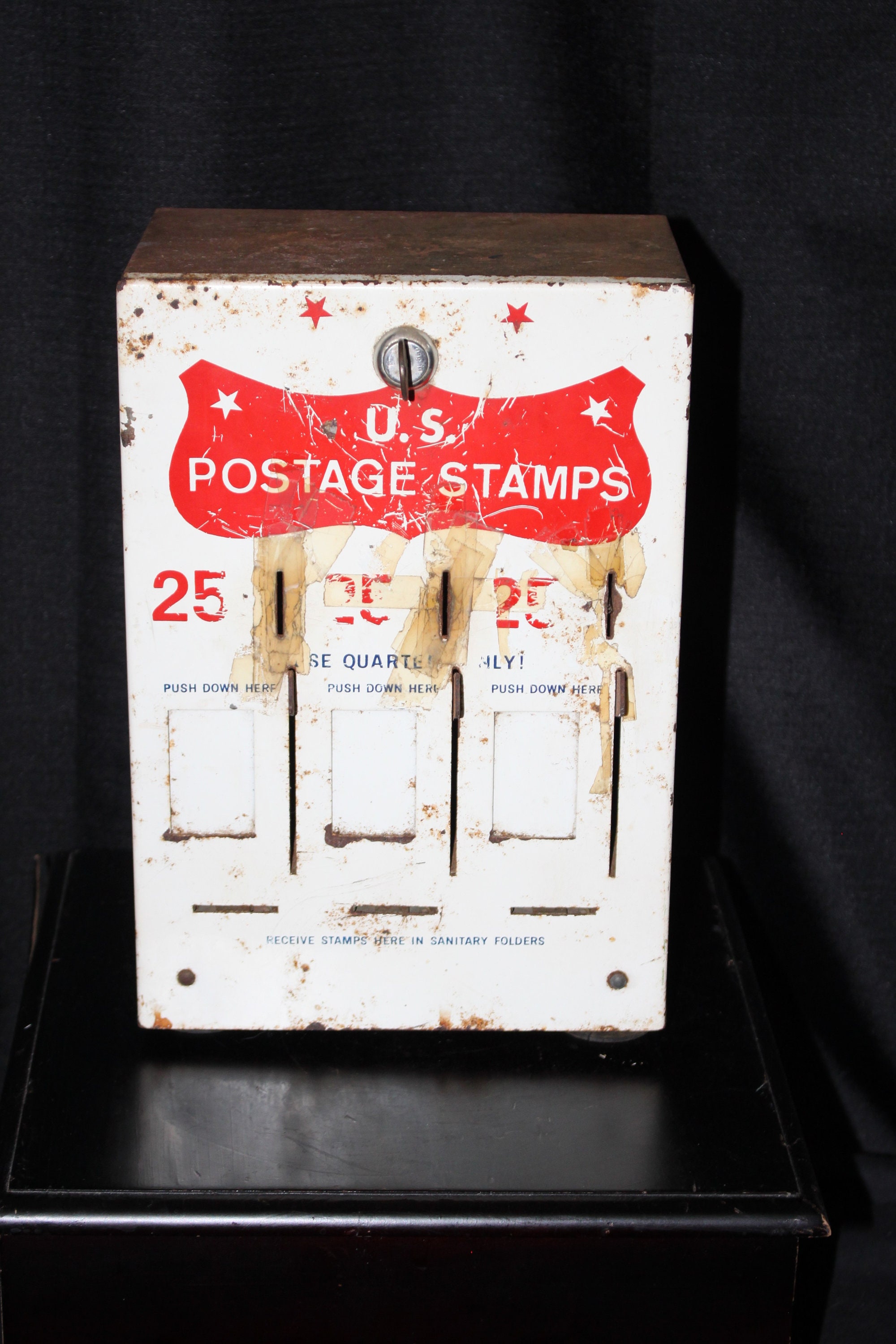 Vintage Mailbox Postage Stamp Dispenser with Postage Scale with Box