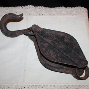 Block and Tackle, Single Metal Pulley, Plant Hanger