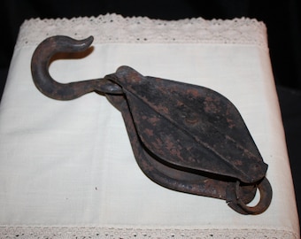 Block and Tackle, Single Metal Pulley, Plant Hanger