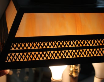 Slag Glass Ceiling Light Fixture, Slag Glass Globe