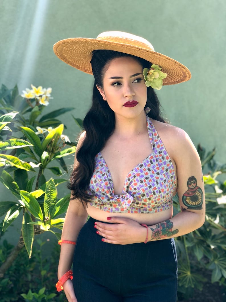 1940s Inspired Halter Top