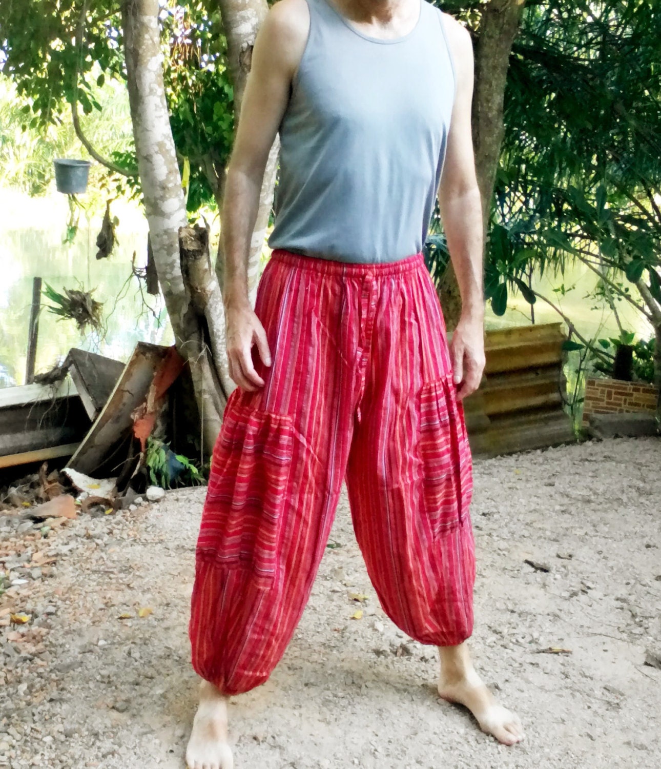Mens Pants Trousers Balloon Pants Beach Pants Yoga Gym. Etsy