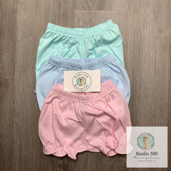 Pima Cotton Knit Bloomers/Ruffle Bloomer Shorts