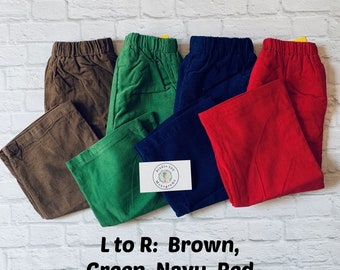 Sweatwater Boys Winter Corduroy Relaxed-Fit Solid Harem Pants Trousers Sweatwater Boys Winter Corduroy Relaxed-Fit Solid Harem Pants Trousers