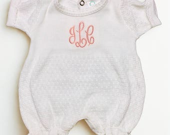 Paty White Ruffle Leg Bubble